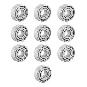 lot 16237 image: Donepart Small Bearings 5mm ID 13mm OD 4mm Width 695ZZ Bearings Double Shielded Miniature Deep Groove Ball Bearings (10 Pack)