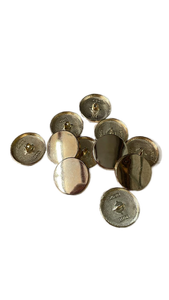 lot 20042 image: Gold Metal Shank Buttons Set