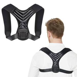 lot 20070 image: Posture Corrector, Back Brace for Women and Men, Adjustable Back Support, Shoulder Straightener for Improving Hunchback, Providing Pain Relief from Neck, Shoulder, and Upper Back-Black