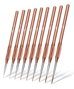 lot 20073 image: Mr. Pen- Detail Paint Brushes Set, 9 pcs, Rose Gold, Miniature Paint Brushes, Thin Paint Brushes, Model Paint Brushes, Fine Tip Paint Brush, Face Paint Brushes Set, Mini Paint Brushes