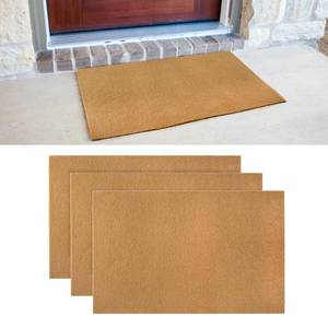 lot 20085 image: 3 Pack Blank Door Mats, 30x17 Inch Artificial Coir Doormats Outdoor for Crafting, Plain Door Mat for Painting, Welcome Mat for IndoorOutdoor Use, Front Porch, Entryway, Non-Slip Rubber Backing