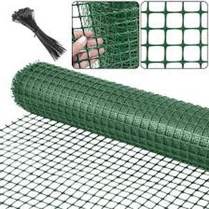 lot 11761 image: Green Safety Fence Garden Netting Roll (Unknown Length Width 1Ft)