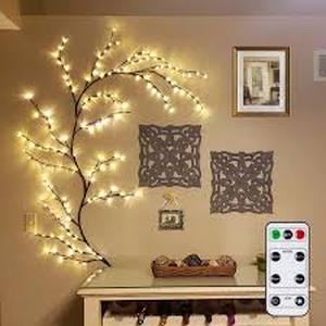 lot 11785 image: DIY Enchanted Willow Vine Light Set with Remote Control