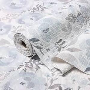 lot 12017 image: Blue Peony Shelf And Drawer Liner For Kitchen Non-Adhesive and Strong Non Slip Floral Liner 12In x 10Ft