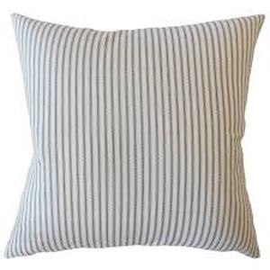 lot 12155 image: Blue and White Striped Pillowcase 20in x 20in