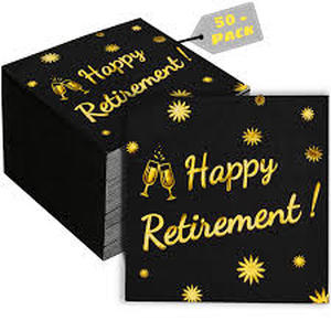 lot 12406 image: Happy Retirement Party Napkins