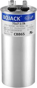 lot 12454 image: BOJACK CBB65 Motor Run Capacitor 70uF 370450VAC