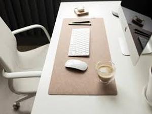 lot 14384 image: Light Beige Desk MousepadDesktop Mat