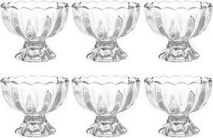 lot 19581 image: Clear Glass Icecream Bowl with Scalloped Edge (6 pcs)