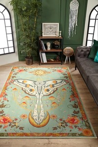 lot 19631 image: Washable Mystical Living Room Entryway Rug 150210