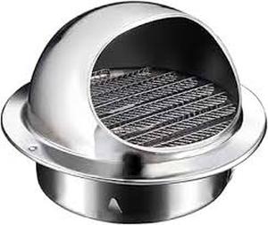 lot 19716 image: Dryer Vent Cover Outside, 4 Inch Stainless Steel Round Dryer Vent & Dryer Duct Hose Kit, Anti-Mosquito Wall Vent