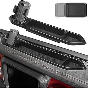 lot 19717 image: smnuxwm Phone Mount Holder for Jeep Wrangler JL JLU 2018-2023 & Gladiator JT 2020-2023 Multi-Mount Phone Holder Dash Tray System Kit with Extension Arm Metal Rod Accessories(Not for Oil-Electric 4xe)