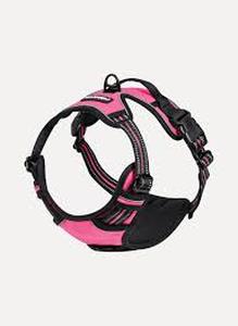 lot 20012 image: RabbitGoo No-Pull Dog Harness Pink and Black