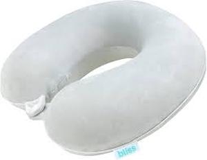 lot 20020 image: Memory Foam Travel Neck Pillow with Snap Closure (used)