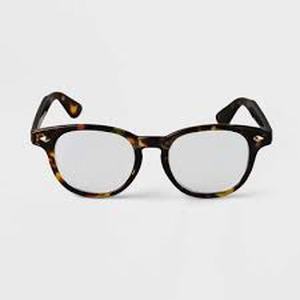 lot 20050 image: Tortoiseshell Pattern Eyeglasses Round Frame for Reading