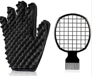 lot 16236 image: Hair Styling Tool and Glove Set