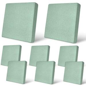 lot 2362 image: pickyNproud 8Pcs Patio Cushion Covers Stretch Outdoor Couch Cushions Slipcovers Replacement Washable Furniture Protector with Elastic Bottom Sofa Chair Seat Cover, Aqua Green