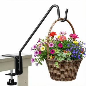 lot 2394 image: Kingsyard Middium Heavy Duty Deck Hook - 10 inch Metal Deck Railing Hooks for Hanging Bird Feeders, Planters, Suet Baskets, Lanterns, Wind Chimes