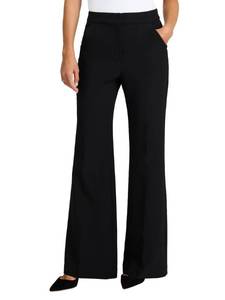 lot 2399 image: EXPRESS Women��s Editor Pants �� High Rise Stretch Trouser Flare Dress Pant, Work or Event, Machine Washable �� Black