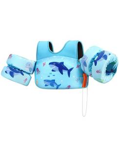 lot 3478 image: HeySplash Swim Vest for Kids, Toddler Pool Floaties Fit 33-66 Lbs, Children Swimming Vest with Adjustable Strap, Swim Jacket Water Wing Arm Float, Puddle Beach Boat Jumper Boy Girl,Blue Shark