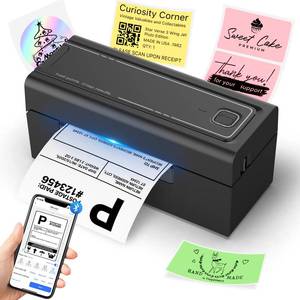 lot 3487 image: Hoorola Bluetooth Thermal Label Printer, Wireless 4x6 Shipping Label Printer for Small Business & Shipping Packages, Support iPhone, Android, Windows, macOS, Work for Amazon, Shopify, Etsy, USPS