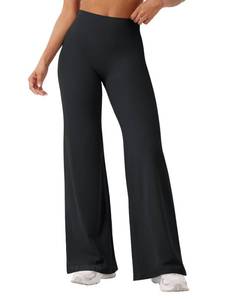 lot 4114 image: YEOREO Workout Leggings Womens No Front Seam Straight Leggings 31.5 High Waist Buttery Eddiy Gym Yoga Pants Black S