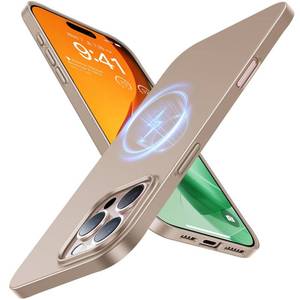 lot 4127 image: TORRAS Magnetic Slim Fit for iPhone 16 Pro Case 6.3 inch, Ultra-Thin 16 Pro Case Compatible with MagSafe, Lightweight Matte Anti-Scratch Hard PC Cover Phone Case for iPhone 16 Pro, Desert Titanium