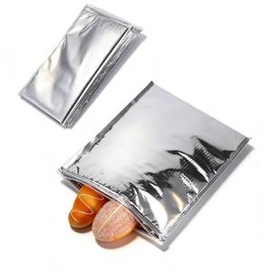 lot 4133 image: Insulated Food Storage Bag with Zipper Design, Hot Cold Cool Storage Bags for Food, Reusable Thermal Lunch Household Food Pouches Organizer Hot Sandwich Bags, 5PCS