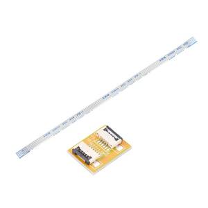 lot 4136 image: MECCANIXITY FFC FPC 4 Pin 1mm Pitch PCB Extension Connector Board with 5 Pack 1mm Pitch 150mm Flexible Flat Cable Kit (A Type)