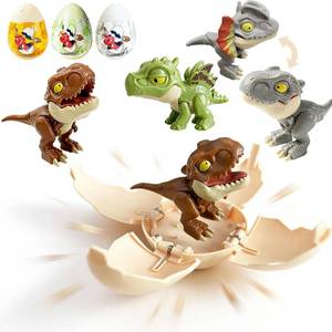 lot 4138 image: EQOA 3 Pack Drop to Hatch Dinosaur Eggs,Easter Basket Stuffers,Dinosaur Egg Hatching Toy for Boys Girls Birthday Easter