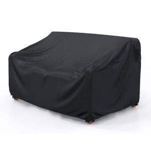 lot 6403 image: Heavy Duty Patio Sofa Cover Waterproof, Mrrihand 2-Seater Outdoor Sofa Loveseat Cover, Outdoor Patio Furniture Cover with Air Vent and Handles, 60 W�34 D�30 H, Black