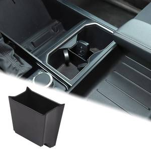 lot 6444 image: Aunginsy Center Console Cup Holder Divider Storage Box Compatible with Toyota Tundra 2022-2025 Side Gear Shift Cup Holder Storage Organizer Drink Stand Divider Insert ABS Accessories (Not Fit Sequoia)