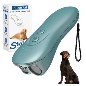 lot 6447 image: SILENTPAL Dog Bark Deterrent Device,Anti-Barking Device,Up to 15Ft Long Range & Rechargeable Bark Control,Stop Barking Dog Devices,Safe for Dogs Training,Indoor & Outdoor QG01 Green