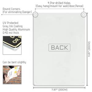 lot 6466 image: Charming Black Cat Sign - Aluminum Metal Wall Art Gift for Cat Lovers - Once Upon a Time, There Was a Girl Who Really Loved Cats Decor, 8 x 12 Inch (513) sign slightly warped