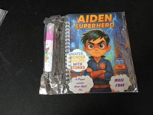 lot 10016 image: Aiden Superhero Water Wonder Colors Activity Book with Refill Pen