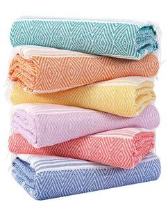 lot 10065 image: Genovega 6 Packs Oversized Turkish Beach Towels Set Bulk 74x38 Extra Large Quick Dry Sand Free Light Swim Bath Camping Pool Towel Travel Blanket Essentials Cruise Accessories Adult Vacation Stuff