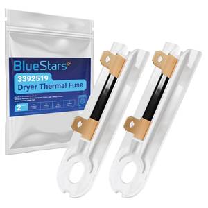 lot 10087 image: BlueStars 2-Pack 3392519 Dryer Thermal Fuse - Compatible with Whirlpool Kenmore - Replaces AP6008325 G4AP0500 3388651 694511 80005 WP3392519VP