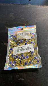 lot 12276 image: 200 PCS 12MM Crystal Glass Sew on Rhinestones Jewels Gems for Crafting, Metal Base Claw Flower Sewing Bedazzling Rhinestone Gemstone for Clothes Shoes Hats Crafts Accessories(Dark Blue)