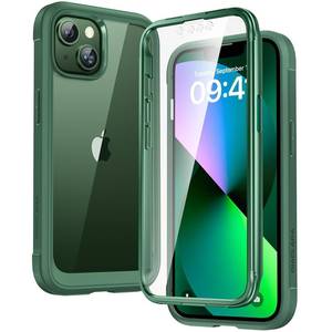 lot 12285 image: Diaclara Designed for iPhone 13 Case, Full Body Rugged with Built-in Touch Sensitive Anti-Scratch Screen Protector, Soft TPU Bumper Case for iPhone 13 6.1 (Green)