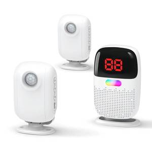 lot 12295 image: PILSAMAS Bed Alarms for Elderly Dementia Patients - Digital Sensor ID Display & Clip-On Caregiver Pager, Wirelss 1000ft Range, No Month Fee, Motion Sensors for Fall & Room Exit Alerts