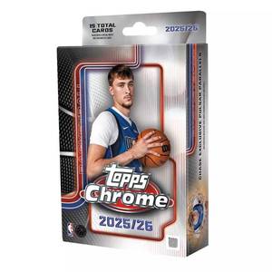 lot 12301 image: Topps 2025-26 Basketball NBA Chrome Basketball Trading Card Hanger Box