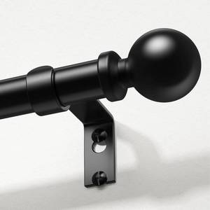 lot 13798 image: Wolistsa Extra Long Curtain Rods 120 to 170 Inch, Black 1 Inch Adjustable Heavy Duty Curtain Rods for Windows, Decorative Modern Window Treatment Ros, Splicing Metal Drapery Pole, Easy Installation