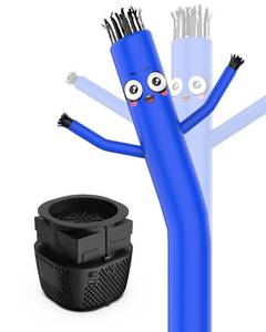 lot 13801 image: Puligoth Inflatable Tube Man with Blower 6 FT Tall Wacky Waving Inflatable Tube Guy for Outdoor Decoration with Mini Blower Fan, for Mall Opening, Business Advertising (Blue)