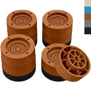 lot 14438 image: ANNKUT Furniture Risers 2 inch��Round Bed Risers Heavy Duty��Elevation in Heights 1 or 2 Inch for Chair Table and Desk Legs Lifting��Adjustable Bed Lifts Risers(Pack of 4 Riser,Brown)