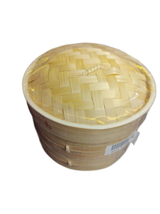 lot 14453 image: Bamboo Steam Basket with Lid