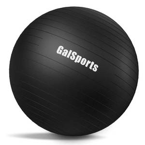 lot 14465 image: GalSports Anti-Burst Slip Resistant Stability Ball - Swiss Ball for Home Gym & Physical Therapy (Purple, L(26ines65cm))