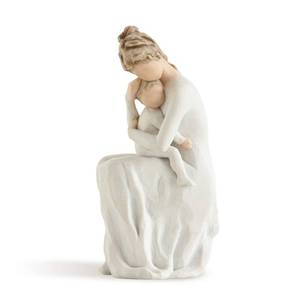 lot 14472 image: Willow Tree for Always, Now and for Always, I Carry You in My Heart, Celebrates Love Between Mother and Child, Reminder of Special Time of Life, Sculpted Hand-Painted Figure