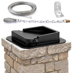 lot 15822 image: Chimney Damper Kit 13x13 for Wood-Fueled Masonry Fireplaces, Double Seal Air Tight Chimney Damper, Made of Cast Aluminum Material, Energy Efficient, Rust, Rain and Snow Resistant