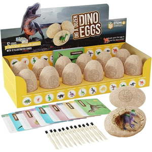 lot 15824 image: 12 x Unique Surprise Dino Eggs  Archaeology Science STEM Crafts