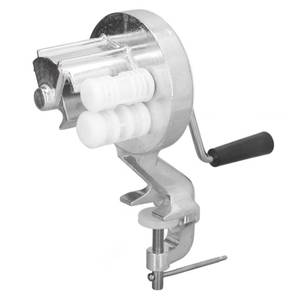 lot 15834 image: Macaroni Maker, Silver Stainless Steel Manual Hand Cranking Noodles Pressing Machine, Kitchen Restaurant Portable Extruder Pasta Maker